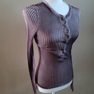 Dolce and gabbana button up pleated top. XS